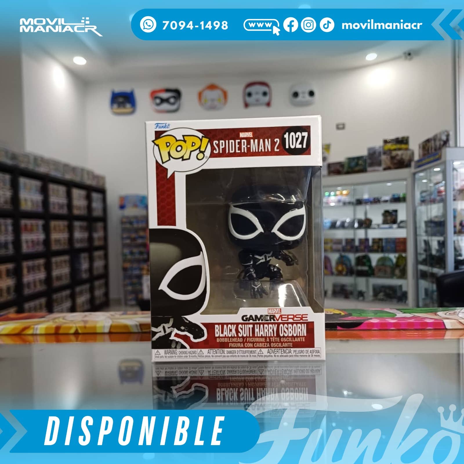 Funko Pop Gamerverse Spider-Man 2 Black Suit Harry Osborn #1027 - (Stock) ¡Disponible Ahora! 2 Funko Pop Gamerverse Spider-Man 2 Black Suit Harry Osborn #1027 - (Stock) ¡Disponible Ahora! - Imagen 2