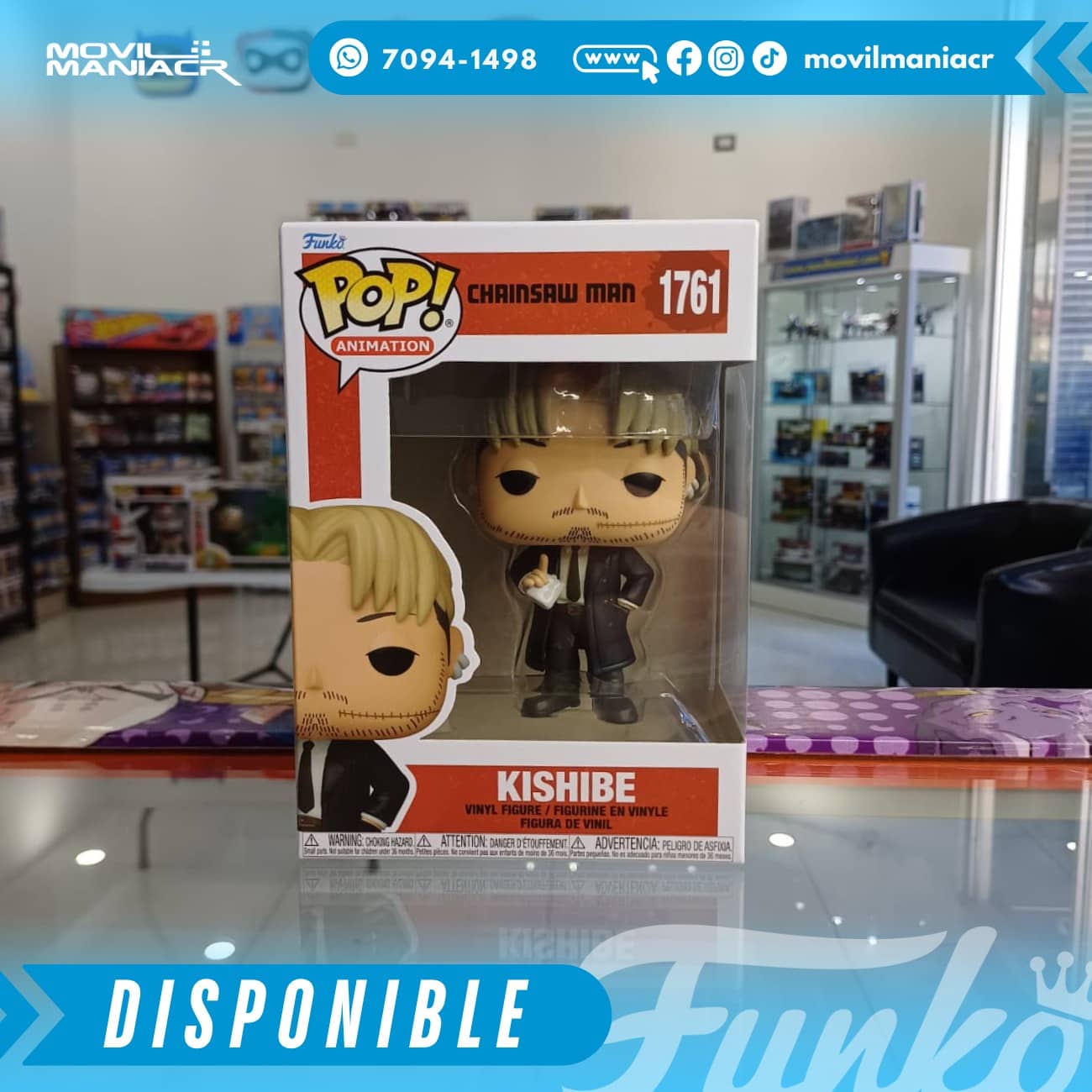 Funko Pop Chainsaw Man Kishibe #1761 - (Stock) ¡Disponible Ahora! 2 Funko Pop Chainsaw Man Kishibe #1761 - (Stock) ¡Disponible Ahora! - Imagen 2