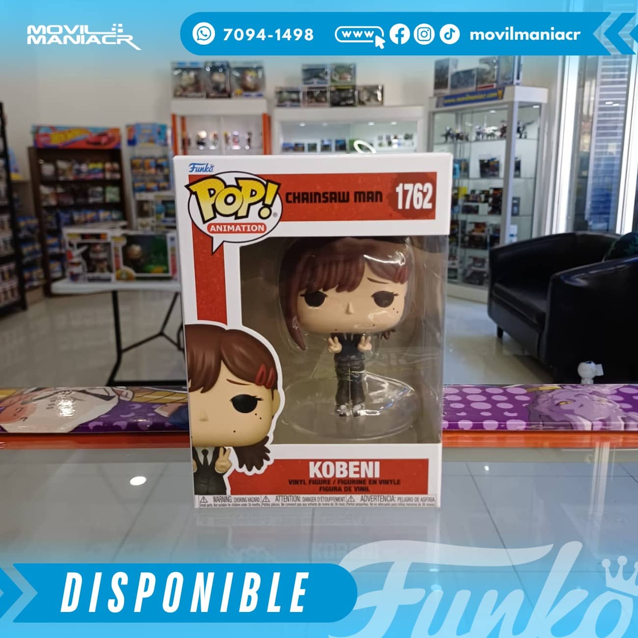 Funko Pop Chainsaw Man Kobeni #1762 - (Stock) ¡Disponible Ahora! 2 Funko Pop Chainsaw Man Kobeni #1762 - (Stock) ¡Disponible Ahora!