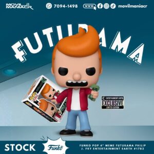 Funko Pop Futurama Philip J. Fry Meme Exclusivo #1782 - (Stock) ¡Disponible Ahora!