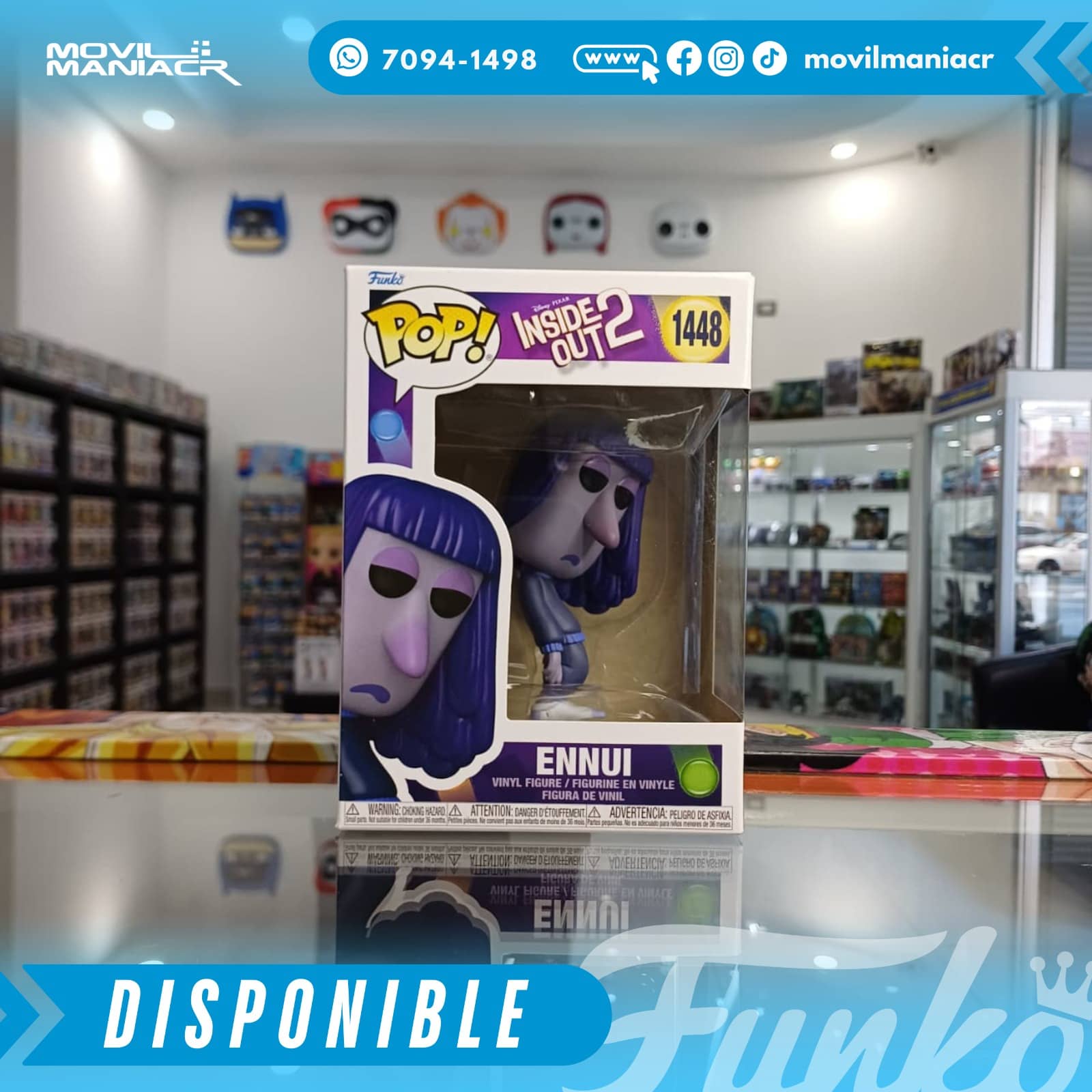 Funko Pop Inside Out 2 Ennui #1448 - (Stock) ¡Disponible Ahora! 2 Funko Pop Inside Out 2 Ennui #1448 - (Stock) ¡Disponible Ahora! - Imagen 2