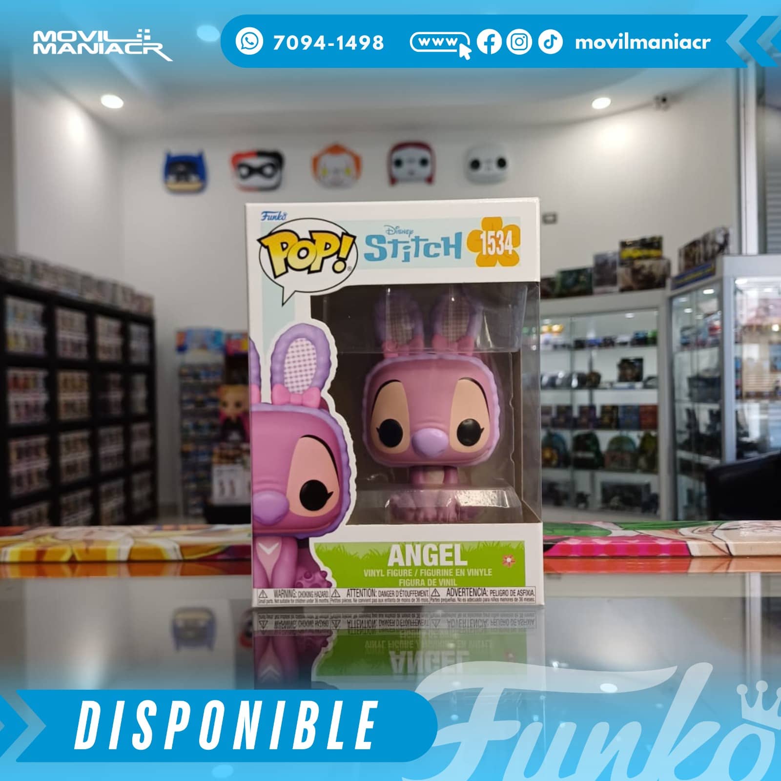 Funko Pop Lilo and Stitch Easter Angel #1534 - (Stock) ¡Disponible Ahora! 2 Funko Pop Lilo and Stitch Easter Angel #1534 - (Stock) ¡Disponible Ahora! - Imagen 2