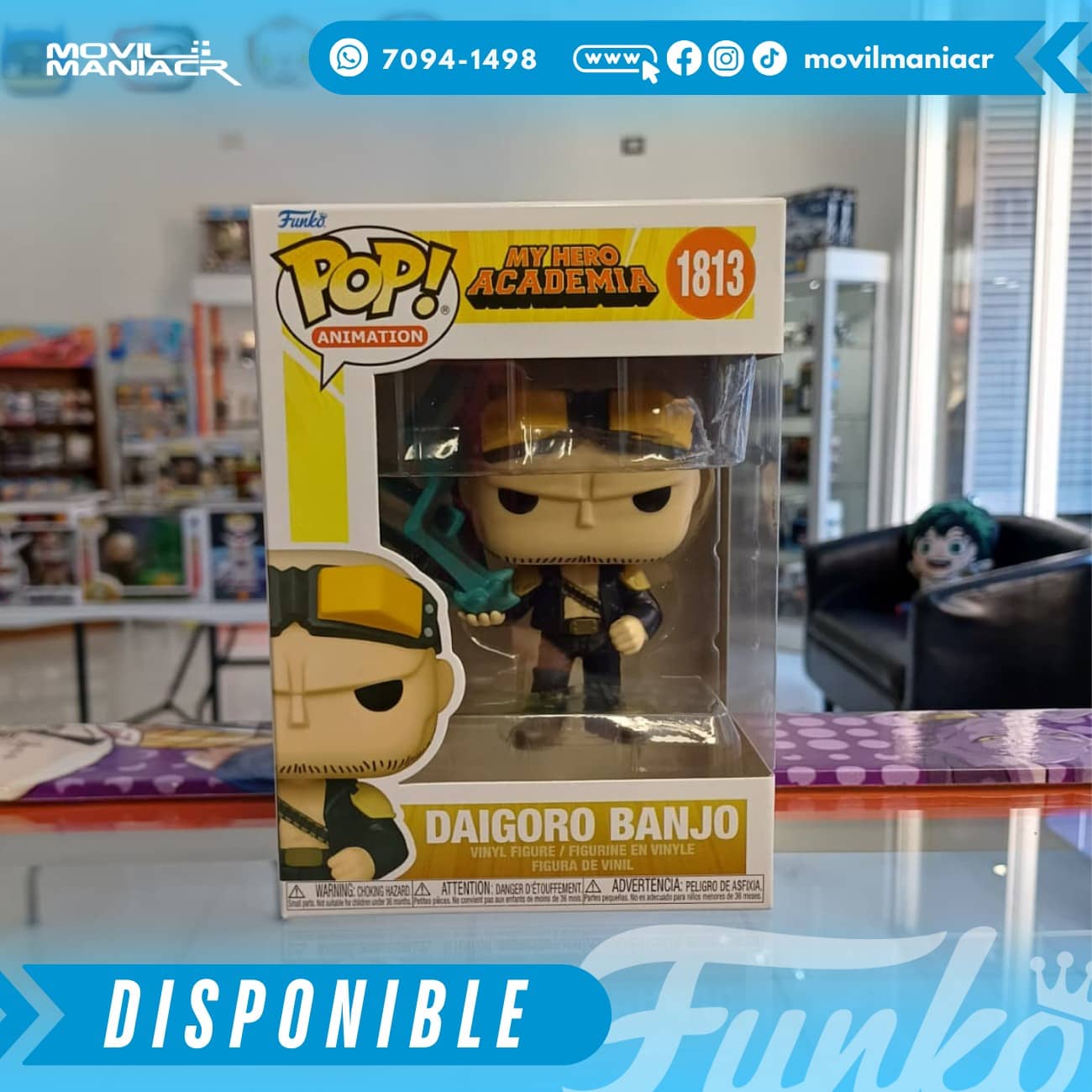Funko Pop My Hero Academia Daigoro Banjo #1813 - (Stock) ¡Disponible Ahora! 2 Funko Pop My Hero Academia Daigoro Banjo #1813 - (Stock) ¡Disponible Ahora! - Imagen 2