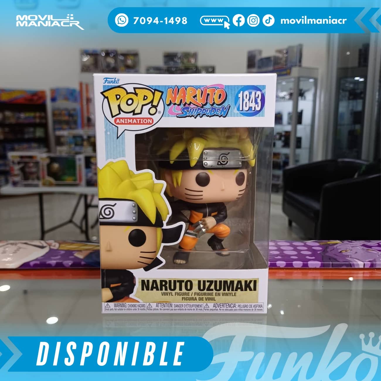 Funko Pop Naruto Shippuden Naruto Uzumaki with Shuriken #1843 - (Stock) ¡Disponible Ahora! 2 Funko Pop Naruto Shippuden Naruto Uzumaki with Shuriken #1843 - (Stock) ¡Disponible Ahora! - Imagen 2