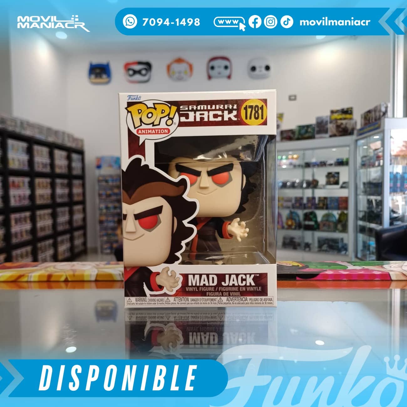 Funko Pop Samurai Jack Mad Jack #1781 - (Stock) ¡Disponible Ahora! 2 Funko Pop Samurai Jack Mad Jack #1781 - (Stock) ¡Disponible Ahora! - Imagen 2