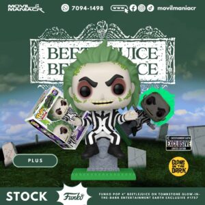 Funko Pop Beetlejuice GITD Exclusivo #1757 - Plus (Stock) ¡Disponible Ahora!