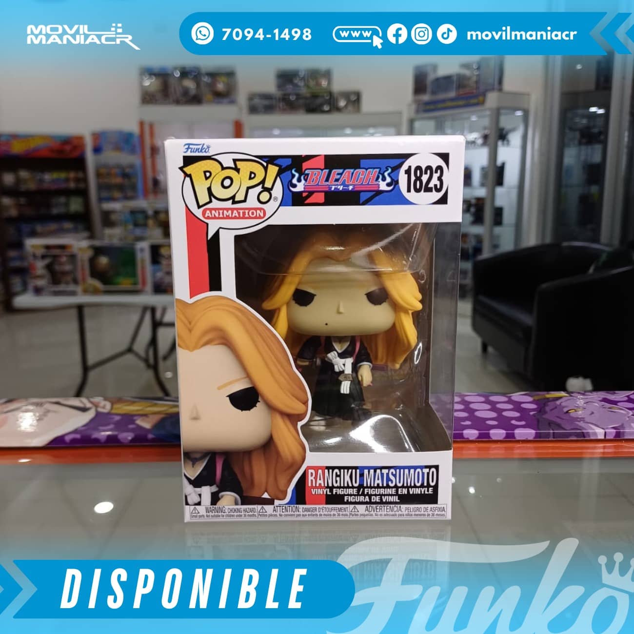 Funko Pop Bleach Rangiku Matsumoto #1823 - (Stock) ¡Disponible Ahora! 2 unko Pop Bleach Rangiku Matsumoto #1823 - (Stock) ¡Disponible Ahora!