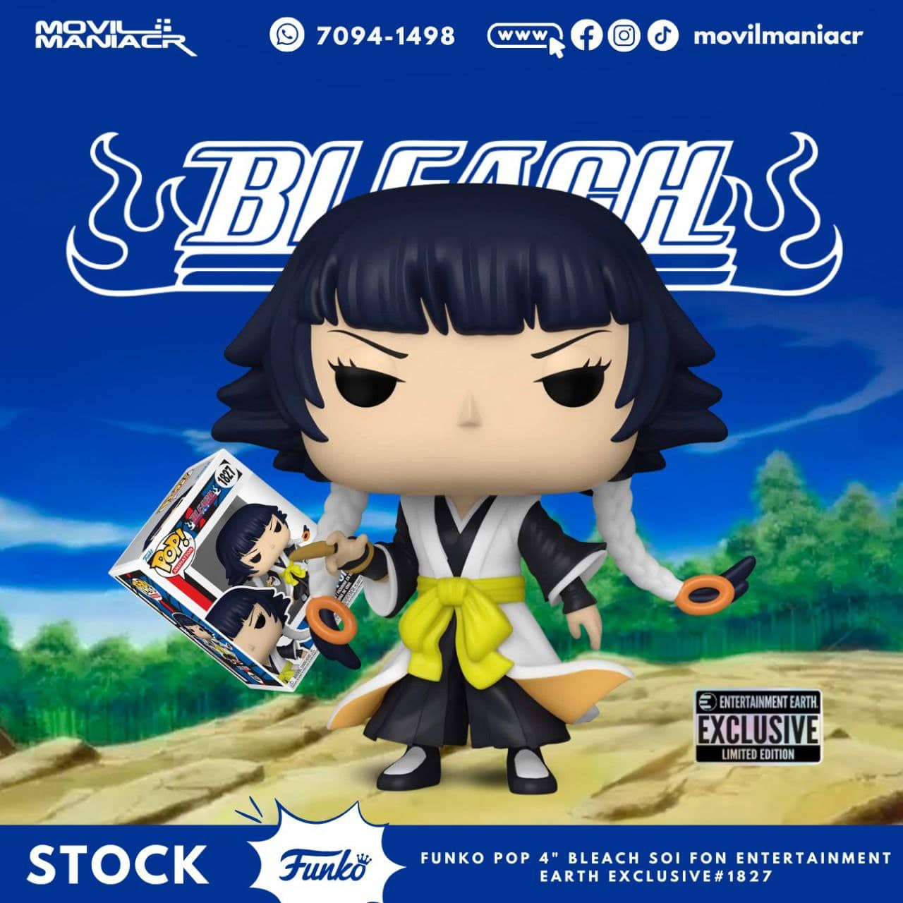 Funko Pop Bleach Soi Fon Exclusivo Entertainment Earth #1827 - (Stock) ¡Disponible Ahora! 1 Funko Pop Bleach Soi Fon Exclusivo Entertainment Earth #1827 - (Stock) ¡Disponible Ahora!