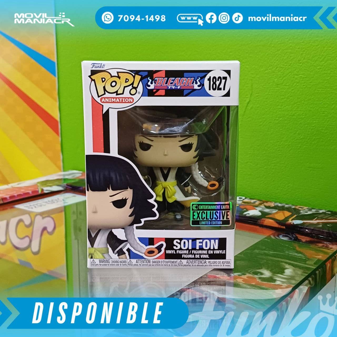 Funko Pop Bleach Soi Fon Exclusivo Entertainment Earth #1827 - (Stock) ¡Disponible Ahora! 2 Funko Pop Bleach Soi Fon Exclusivo Entertainment Earth #1827 - (Stock) ¡Disponible Ahora! - Imagen 2