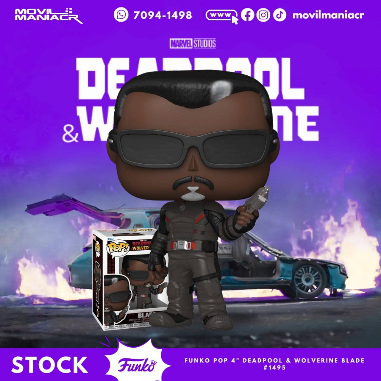 Funko Pop Deadpool and Wolverine Blade #1495 - (Stock) ¡Disponible Ahora! 1 Funko Pop Deadpool and Wolverine Blade #1495 - (Stock) ¡Disponible Ahora!