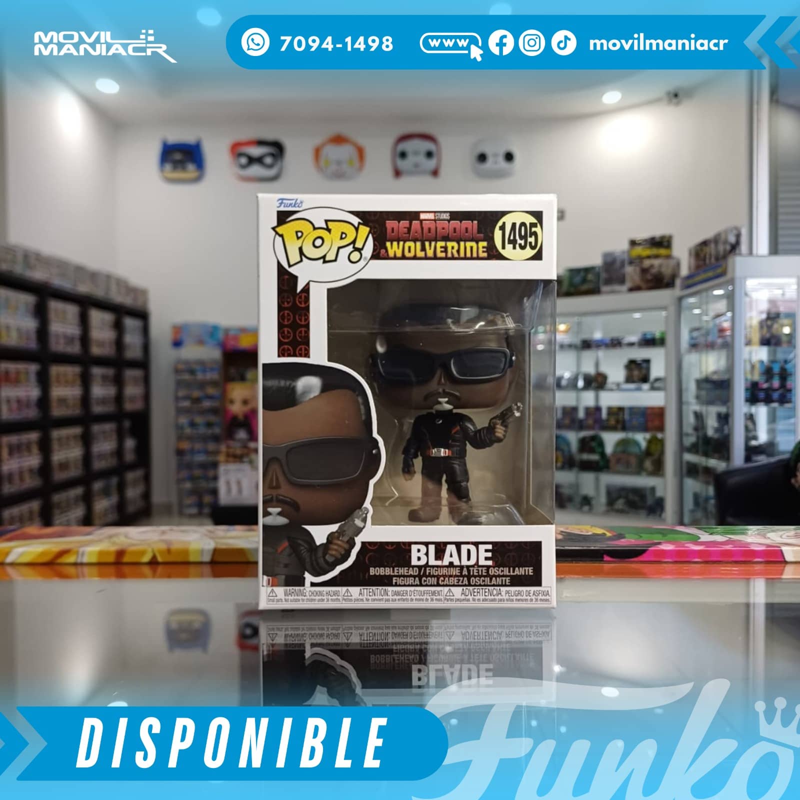 Funko Pop Deadpool and Wolverine Blade #1495 - (Stock) ¡Disponible Ahora! 2 Funko Pop Deadpool and Wolverine Blade #1495 - (Stock) ¡Disponible Ahora! - Imagen 2