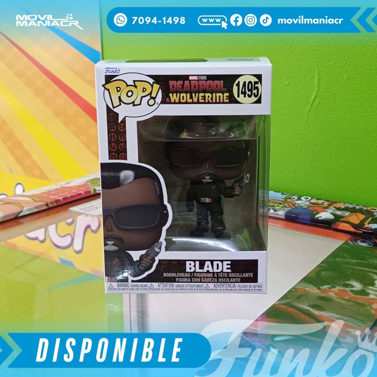 Funko Pop Deadpool and Wolverine Blade #1495 - (Stock) ¡Disponible Ahora! 2 Funko Pop Deadpool and Wolverine Blade #1495 - (Stock) ¡Disponible Ahora! - Imagen 2