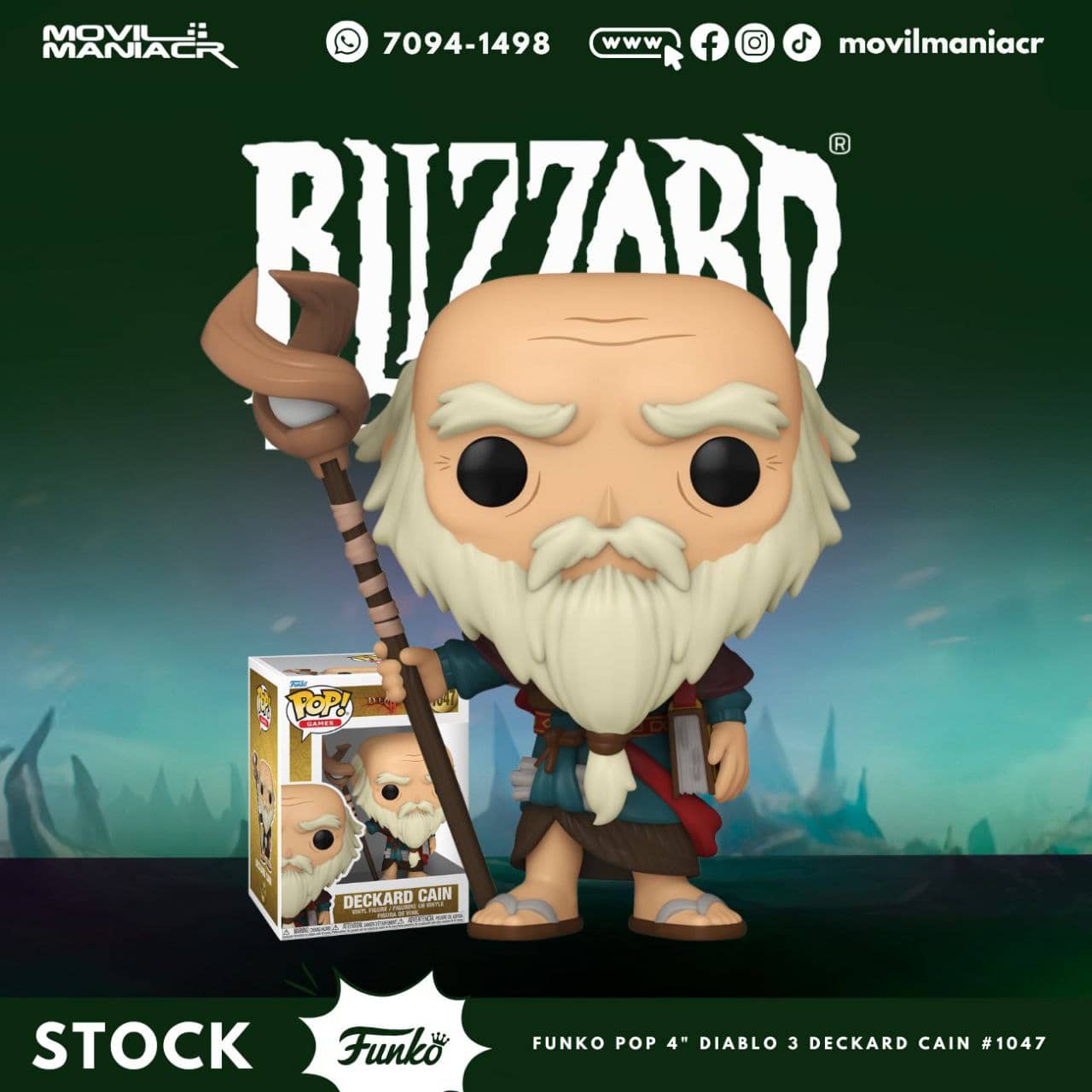 Funko Pop Diablo 3 Deckard Cain #1047 - (Stock) ¡Disponible Ahora! 1 Funko Pop Diablo 3 Deckard Cain #1047 - (Stock) ¡Disponible Ahora!