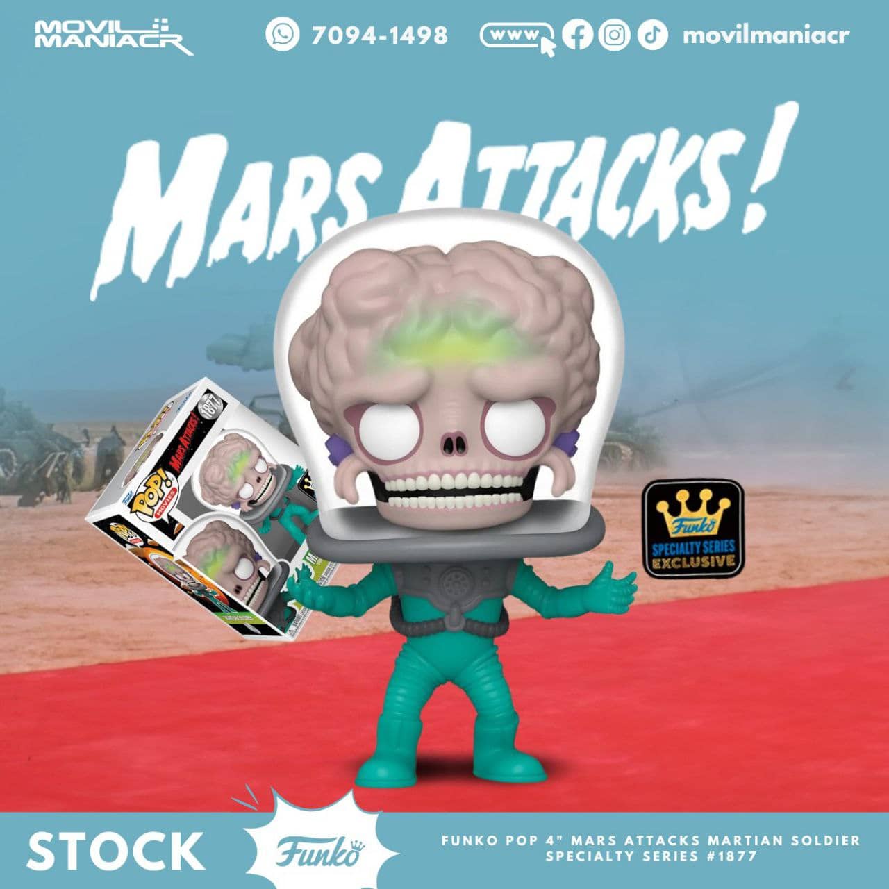 Martian soldier (Mars Attacks!) Pop Vinyl Movies Series (Funko