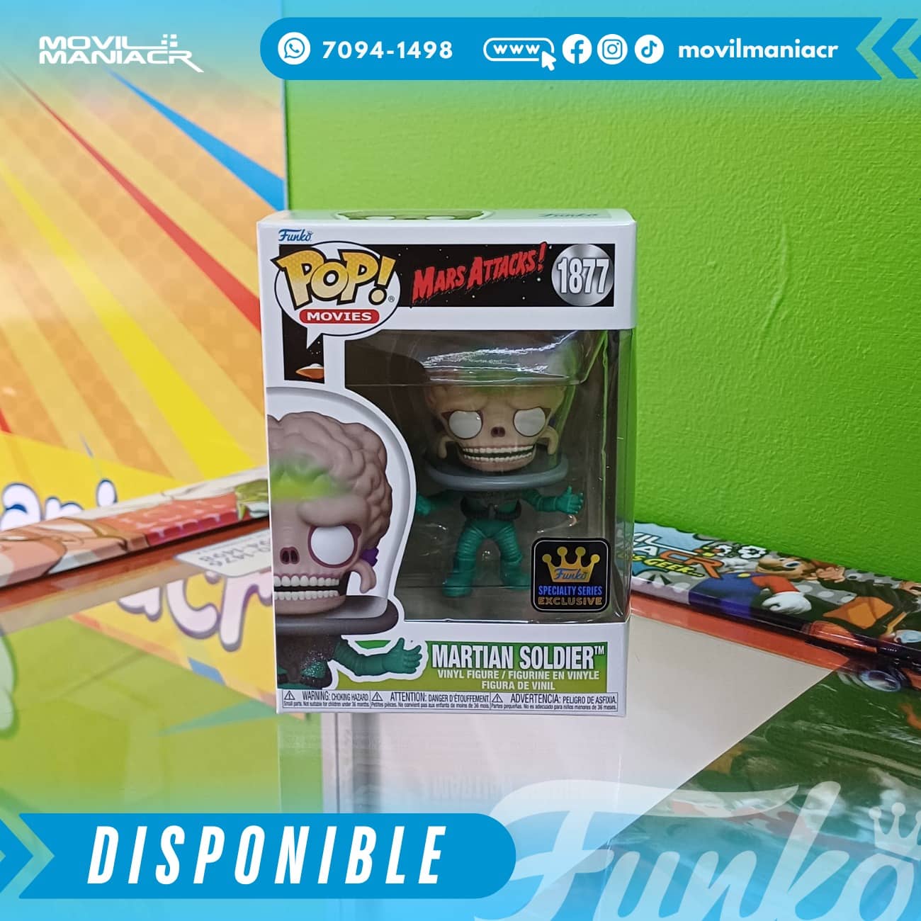 Funko Pop Mars Attacks Martian Soldier Exclusivo Specialty Series #1877 - (Stock) ¡Disponible Ahora! 2 Funko Pop Mars Attacks Martian Soldier Exclusivo Specialty Series #1877 - (Stock) ¡Disponible Ahora! - Imagen 2
