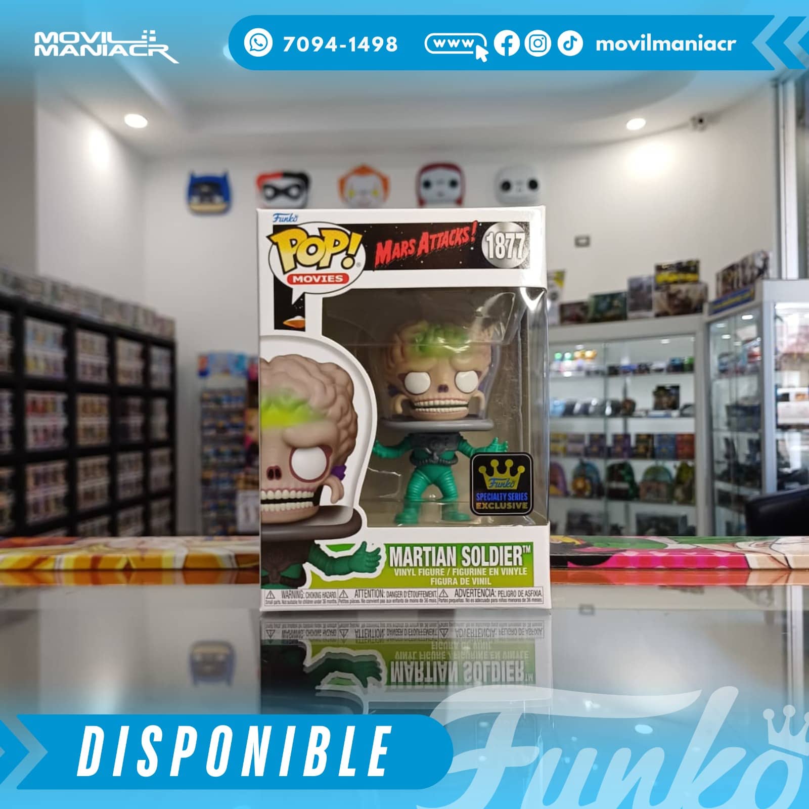 Funko Pop Mars Attacks Martian Soldier Exclusivo Specialty Series #1877 - (Stock) ¡Disponible Ahora! 2 Funko Pop Mars Attacks Martian Soldier Exclusivo Specialty Series #1877 - (Stock) ¡Disponible Ahora! - Imagen 2