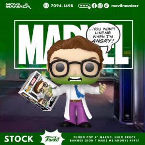 Funko Pop Marvel Hulk Bruce Banner (Don't Make me Angry) #1417- (Stock) ¡Disponible Ahora!
