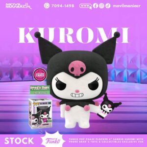 Funko Pop Sanrio Kuromi Chase Flocked Exclusivo Brad's Toys & Collectibles #88 - (Stock) ¡Disponible Ahora!