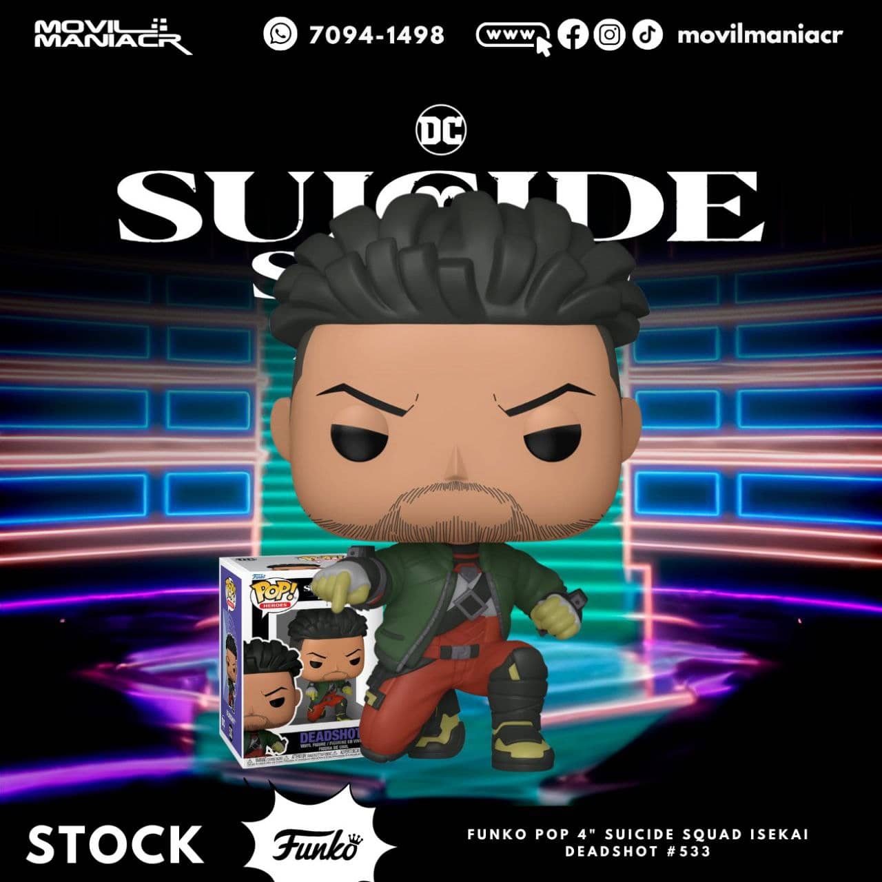 Funko Pop Suicide Squad Isekai Deadshot #533 - (Stock) ¡Disponible Ahora! 1 Funko Pop Suicide Squad Isekai Deadshot #533 - (Stock) ¡Disponible Ahora!