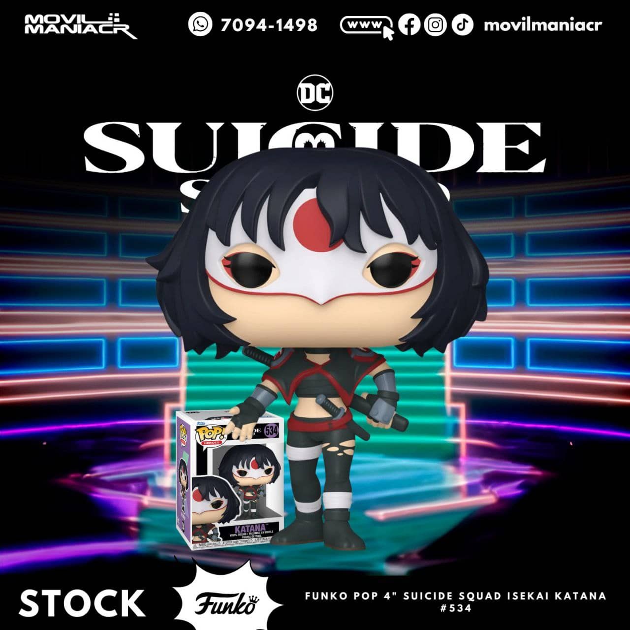 Funko Pop Suicide Squad Isekai Katana #534 - (Stock) ¡Disponible Ahora! 1 Funko Pop Suicide Squad Isekai Katana #534 - (Stock) ¡Disponible Ahora!