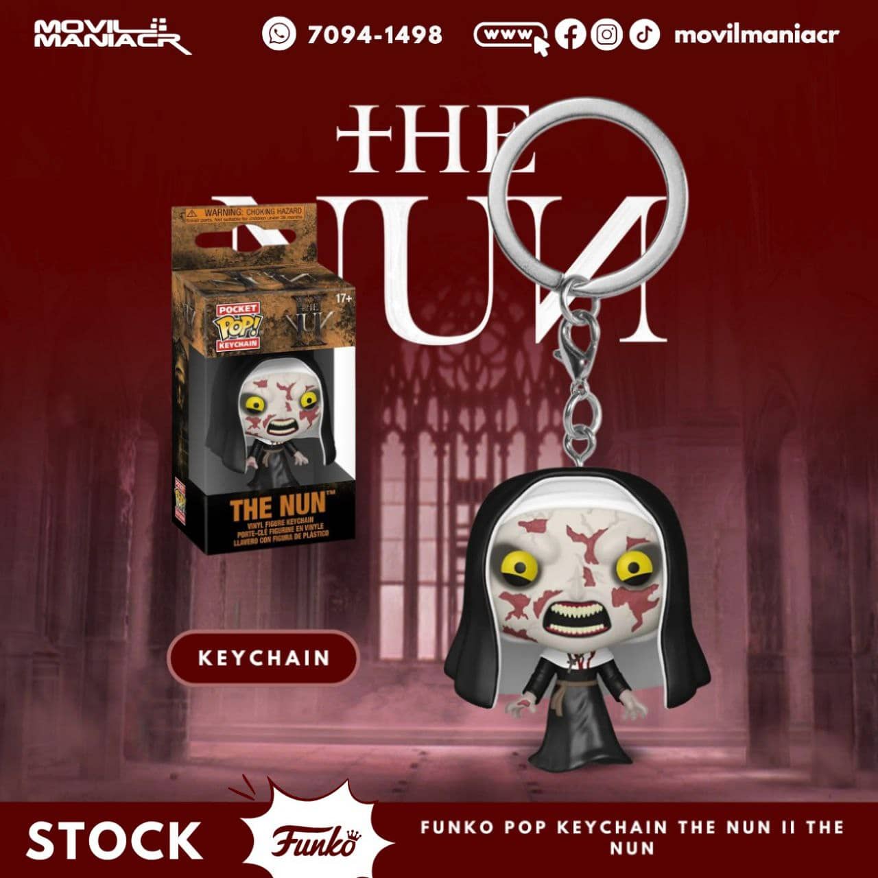 Funko Pop The Nun II The Nun - Llavero (Stock) ¡Disponible Ahora! 1 Funko Pop The Nun II The Nun - Llavero (Stock) ¡Disponible Ahora!