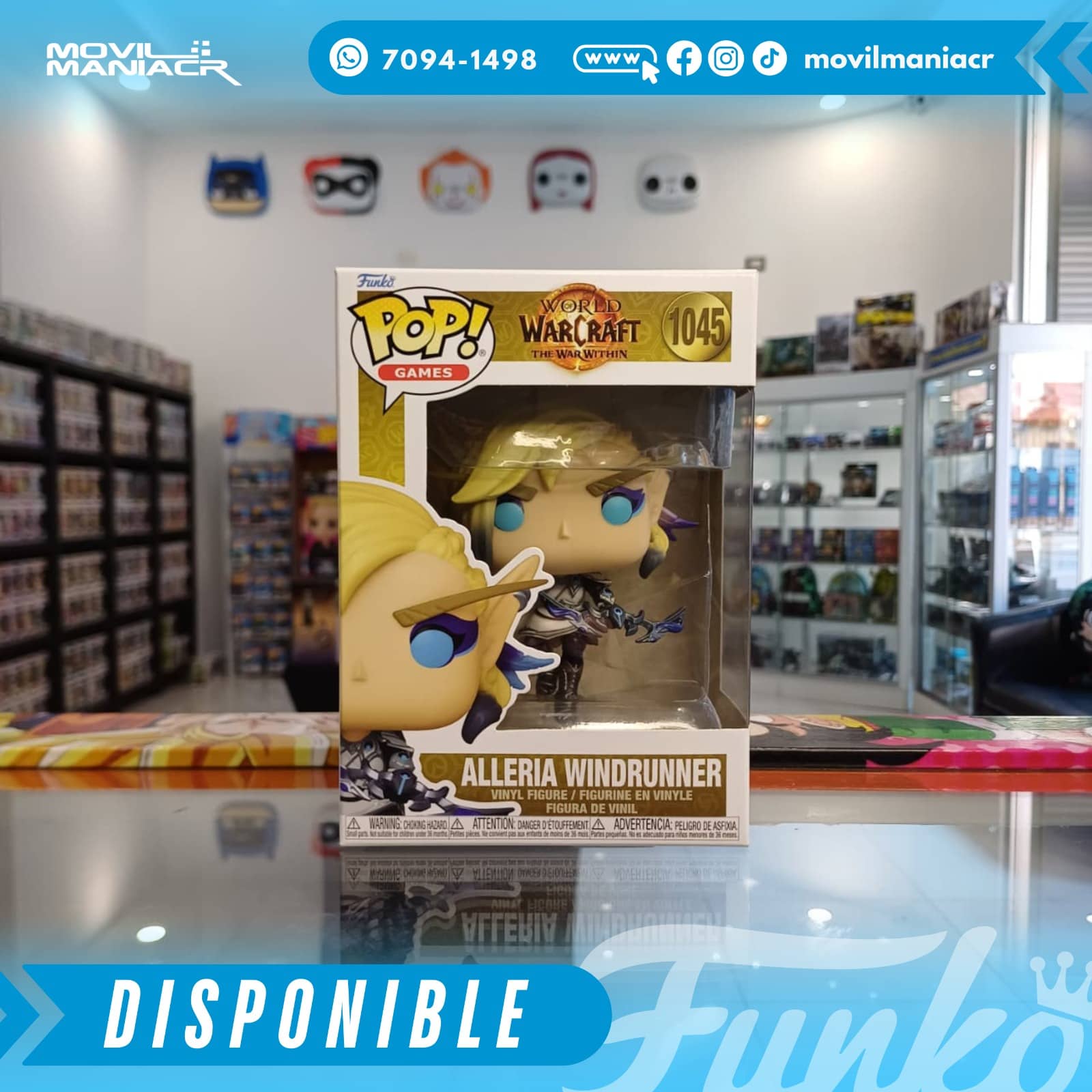 Funko Pop World of Warcraft Alleria Windrunner #1045 - (Stock) ¡Disponible Ahora! 2 Funko Pop World of Warcraft Alleria Windrunner #1045 - (Stock) ¡Disponible Ahora! - Imagen 2