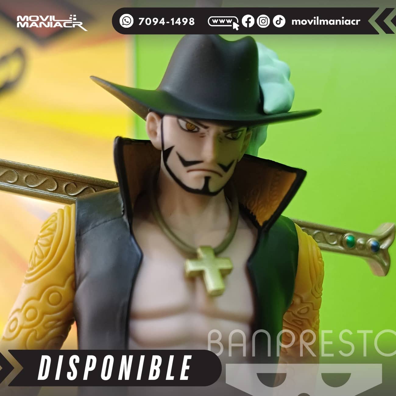 Figura Banpresto One Piece Dracule Mihawk The Shukko 17cm aprox - (Stock) ¡Disponible! 3 Figura Banpresto One Piece Dracule Mihawk The Shukko 17cm aprox - (Stock) ¡Disponible! - Imagen 3