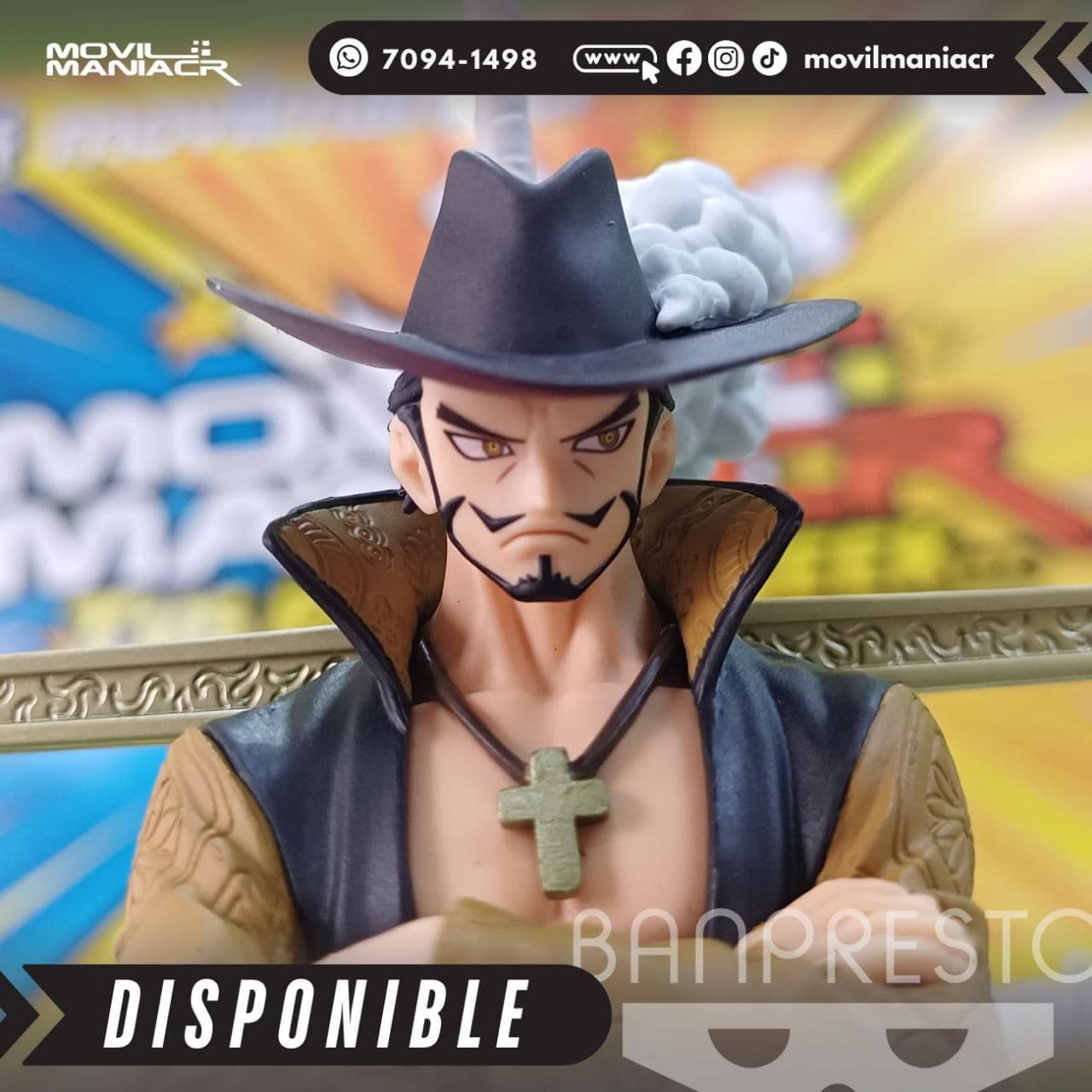 Figura Banpresto One Piece Dracule Mihawk DXF The Grandline Series 17cm aprox - (Stock) ¡Disponible! 2 Figura Banpresto One Piece Dracule Mihawk DXF The Grandline Series 17cm aprox - (Stock) ¡Disponible! - Imagen 2