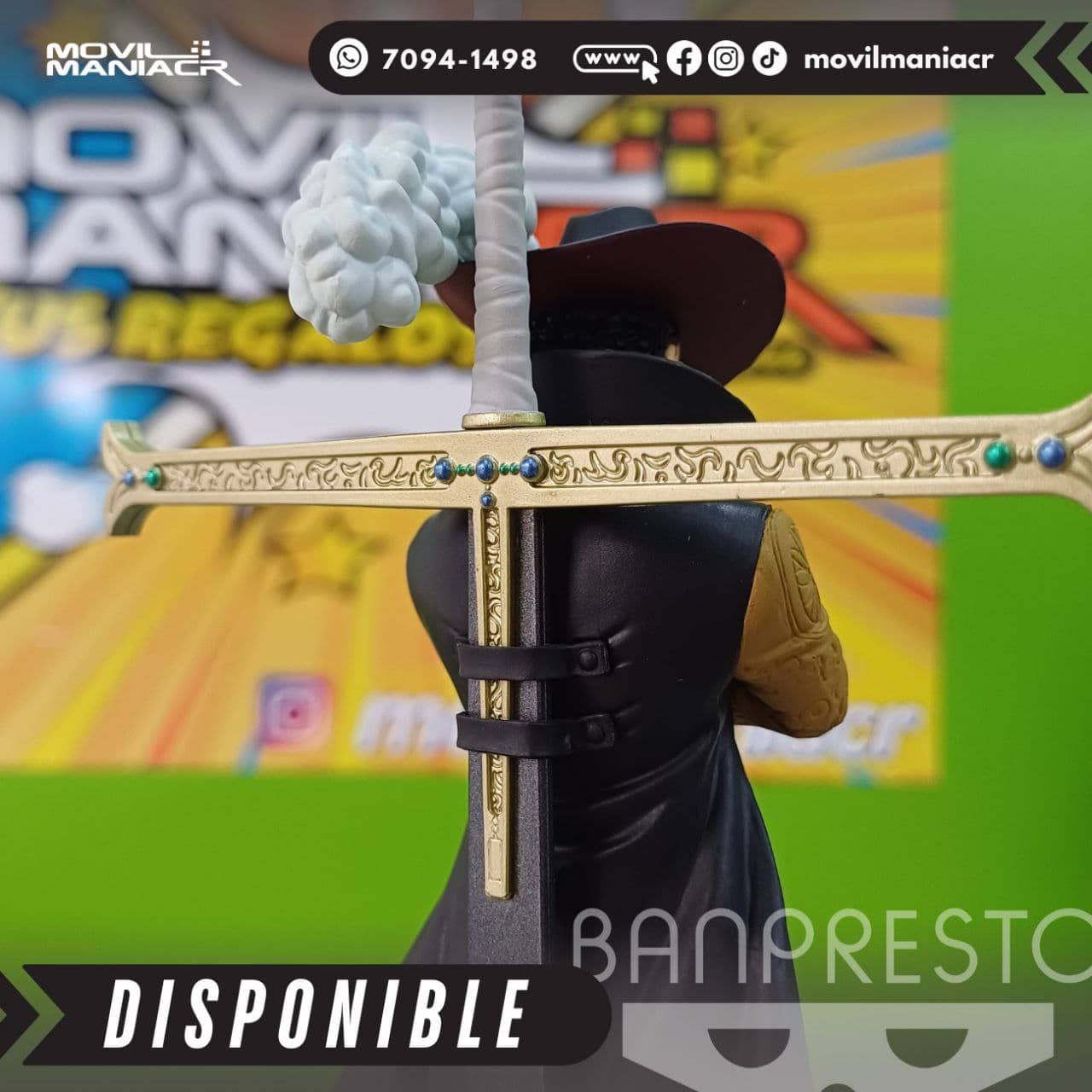 Figura Banpresto One Piece Dracule Mihawk DXF The Grandline Series 17cm aprox - (Stock) ¡Disponible! 5 Figura Banpresto One Piece Dracule Mihawk DXF The Grandline Series 17cm aprox - (Stock) ¡Disponible! - Imagen 5