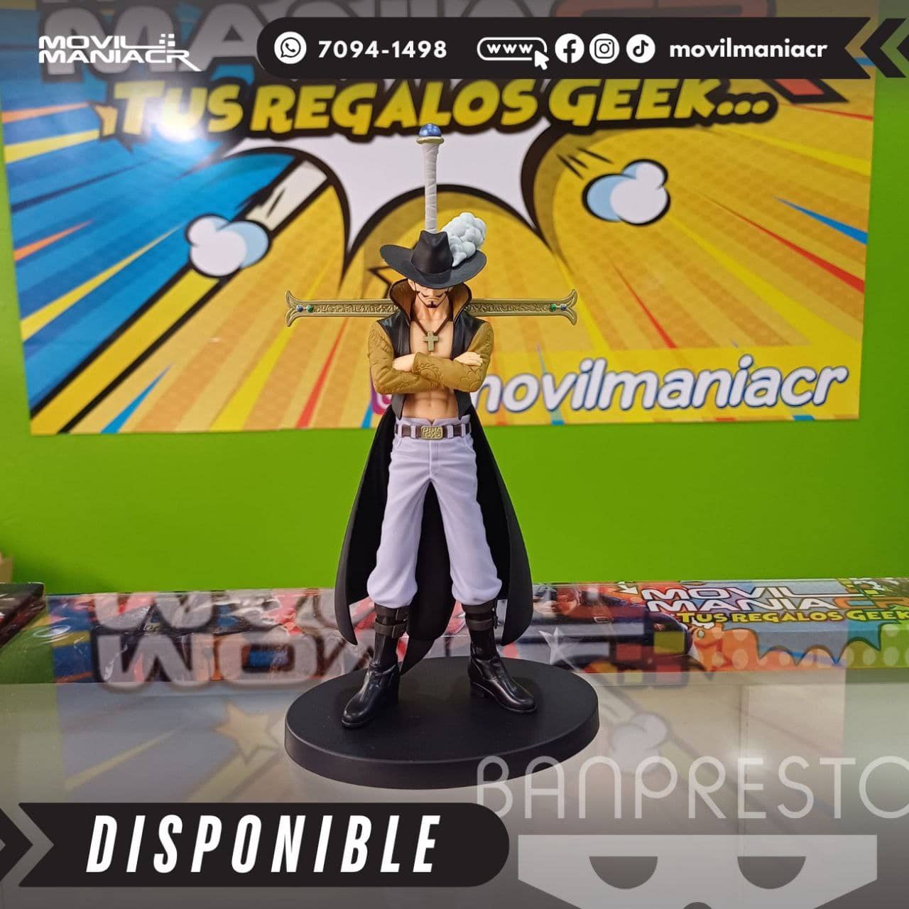 Figura Banpresto One Piece Dracule Mihawk DXF The Grandline Series 17cm aprox - (Stock) ¡Disponible! 1 Figura Banpresto One Piece Dracule Mihawk DXF The Grandline Series 17cm aprox - (Stock) ¡Disponible!