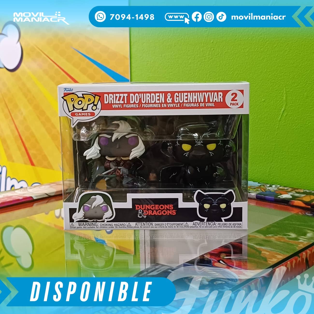 Funko Pop Dungeons & Dragons Drizzt Do'urden & Guenhwyvar - 2-Pack (Stock) ¡Disponible Ahora! 2 Funko Pop Dungeons & Dragons Drizzt Do'urden & Guenhwyvar - 2-Pack (Stock) ¡Disponible Ahora! - Imagen 2