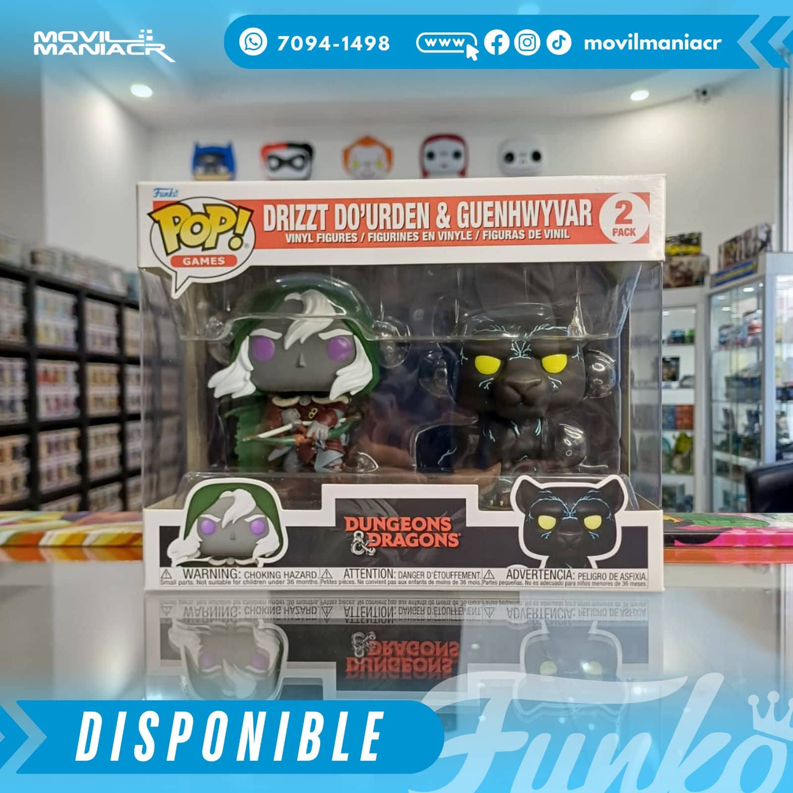 Funko Pop Dungeons & Dragons Drizzt Do'urden & Guenhwyvar - 2-Pack (Stock) ¡Disponible Ahora! 2 Funko Pop Dungeons & Dragons Drizzt Do'urden & Guenhwyvar - 2-Pack (Stock) ¡Disponible Ahora! - Imagen 2