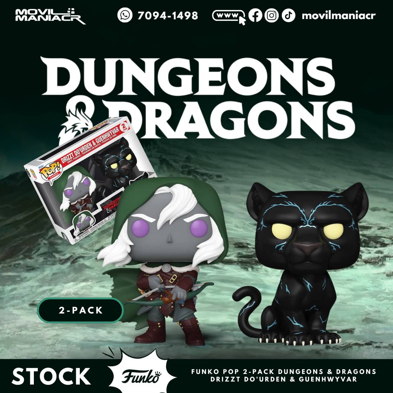 Funko Pop Dungeons & Dragons Drizzt Do'urden & Guenhwyvar - 2-Pack (Stock) ¡Disponible Ahora! 1 Funko Pop Dungeons & Dragons Drizzt Do'urden & Guenhwyvar - 2-Pack (Stock) ¡Disponible Ahora!