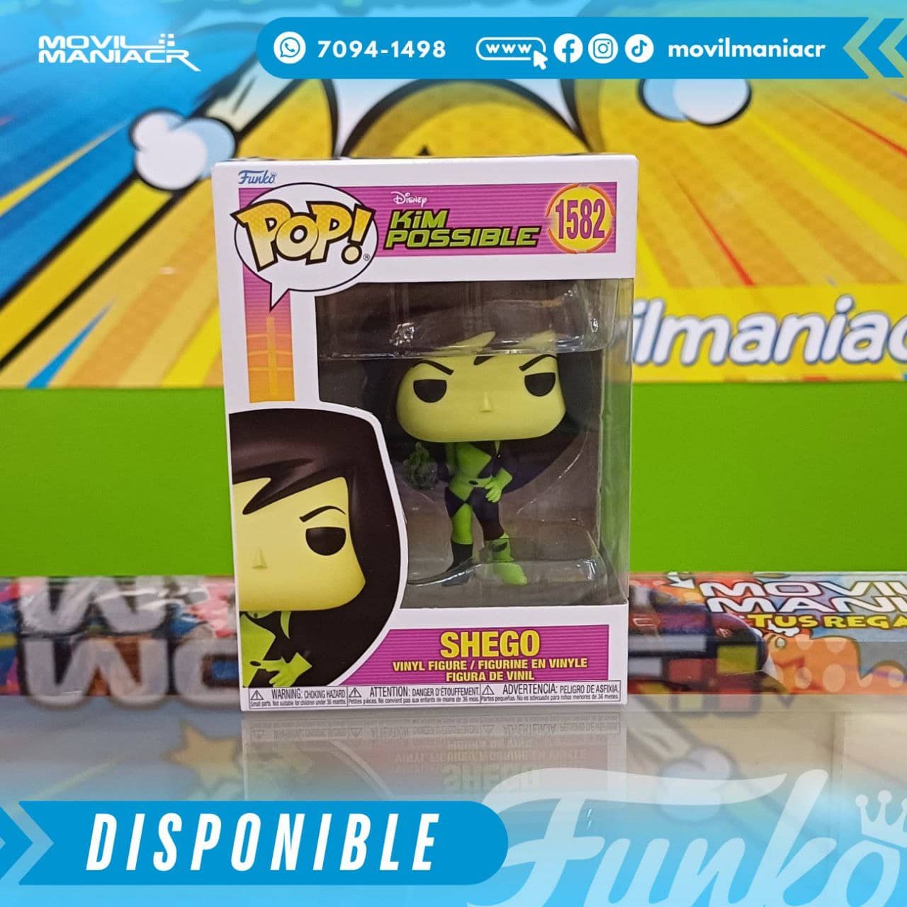 Funko Pop Kim Possible Shego #1582- (Stock) ¡Disponible Ahora! 2 Funko Pop Kim Possible Shego #1582- (Stock) ¡Disponible Ahora! - Imagen 2