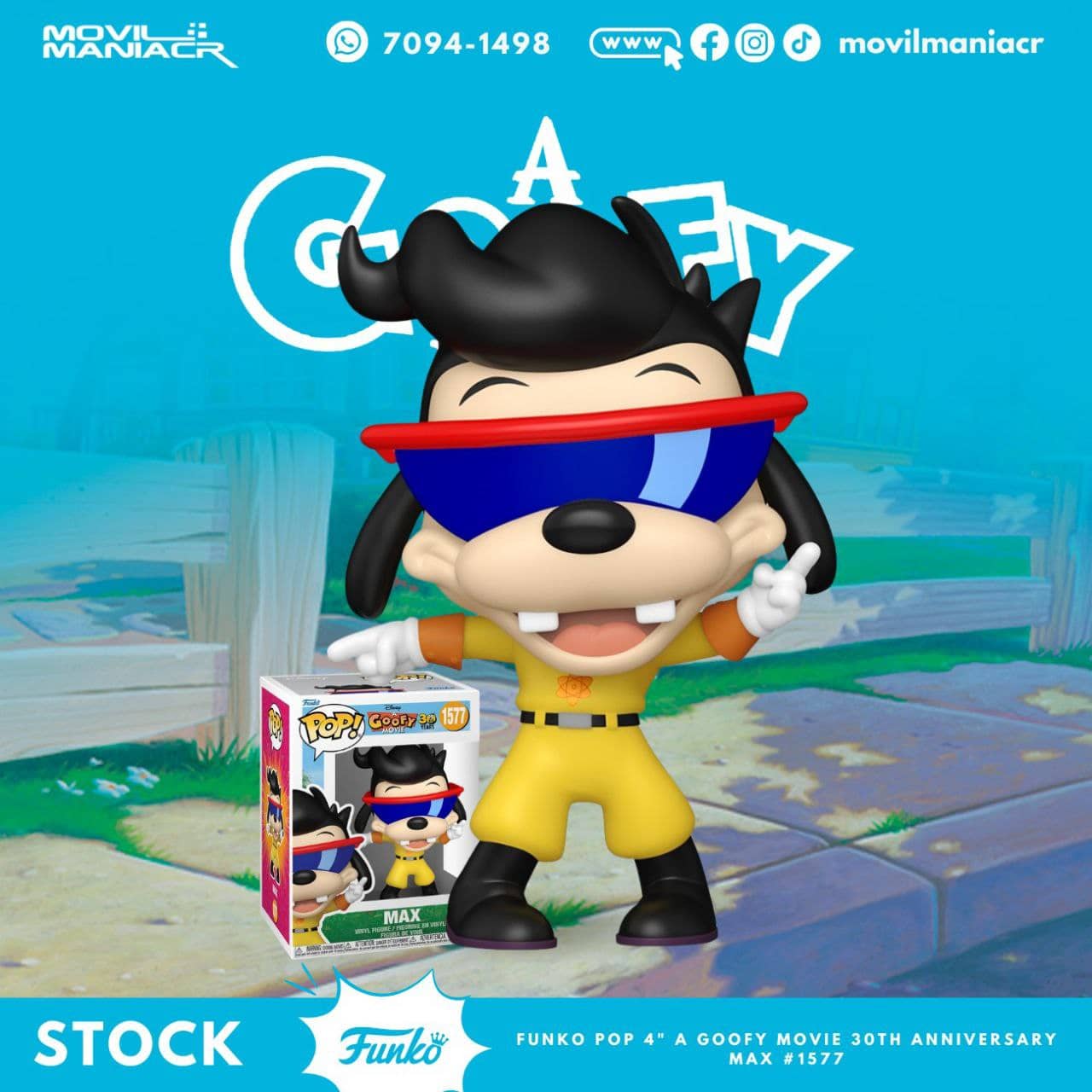 Funko Pop A Goofy Movie 30th Anniversary Max #1577 - (Stock) ¡Disponible Ahora! 1 Funko Pop A Goofy Movie 30th Anniversary Max #1577 - (Stock) ¡Disponible Ahora!