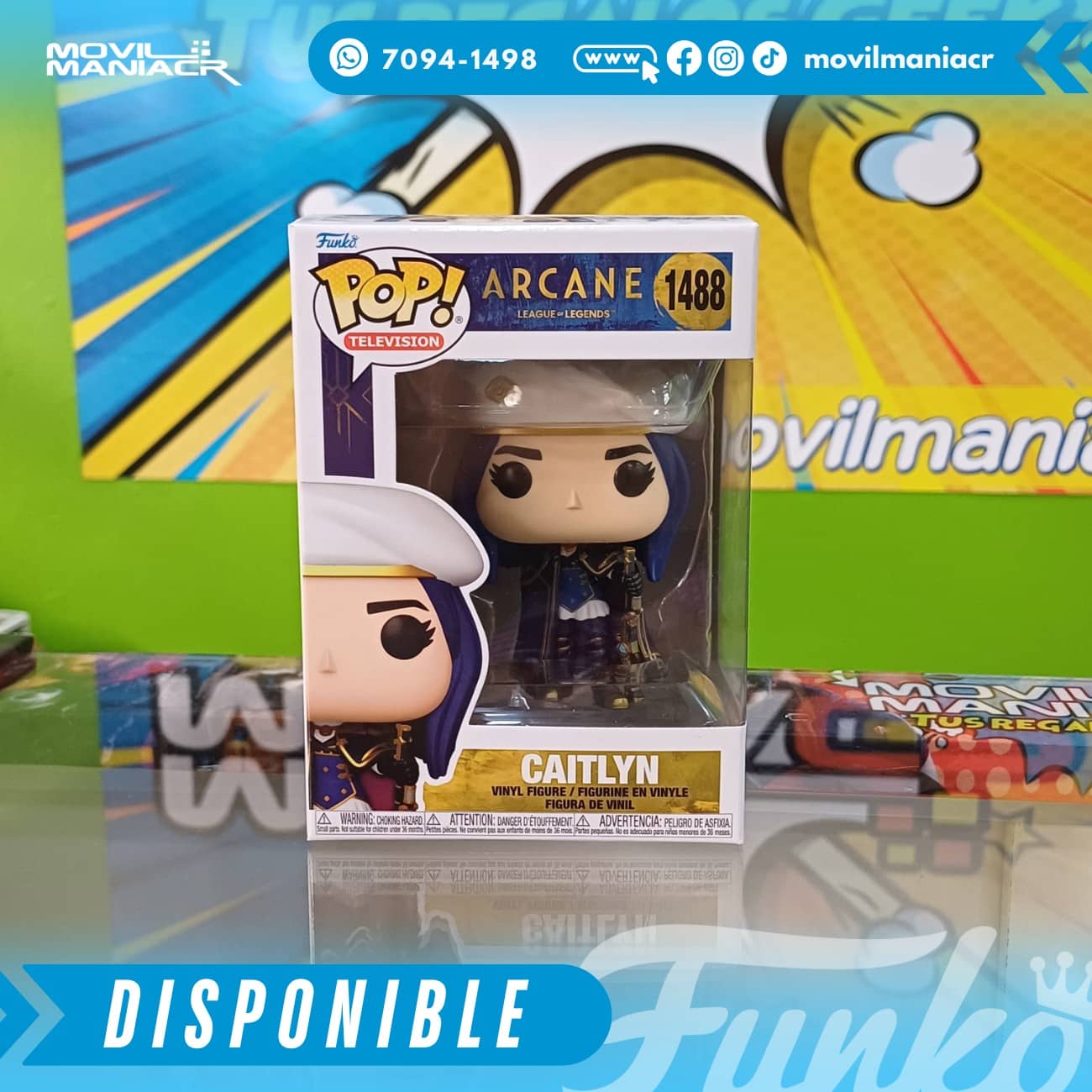 Funko Pop Arcane League of Legends Caitlyn #1488 - (Stock) ¡Disponible Ahora! 2 Funko Pop Arcane League of Legends Caitlyn #1488 - (Stock) ¡Disponible Ahora! - Imagen 2