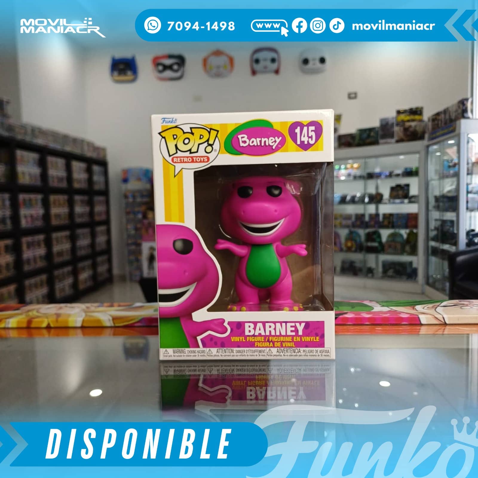 Funko Pop Barney #145 - (Stock) ¡Disponible Ahora! 2 Funko Pop Barney #145 - (Stock) ¡Disponible Ahora! - Imagen 2
