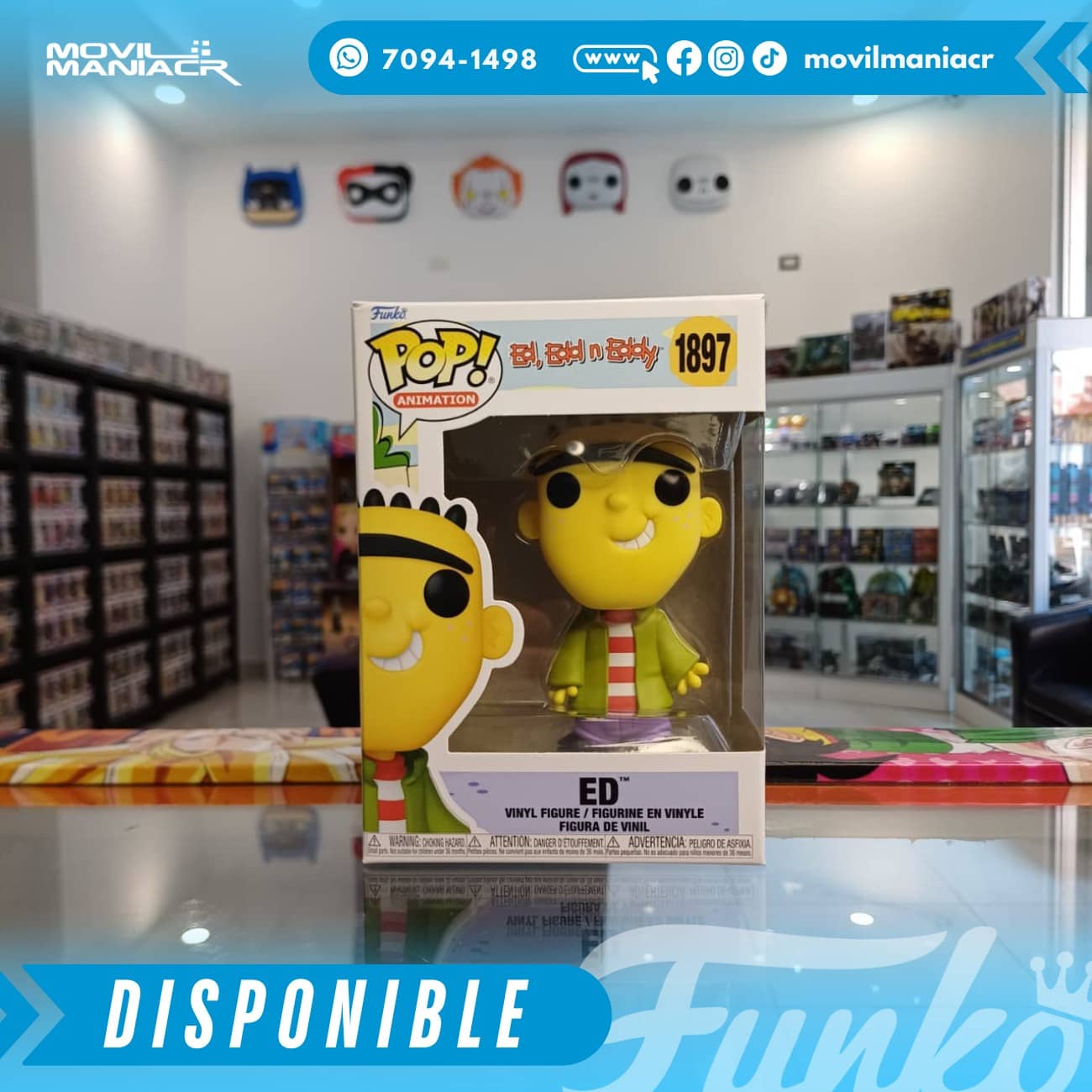 Funko Pop Ed Edd n Eddy Ed #1897 - (Stock) ¡Disponible Ahora! 2 Funko Pop Ed Edd n Eddy Ed #1897 - (Stock) ¡Disponible Ahora! - Imagen 2
