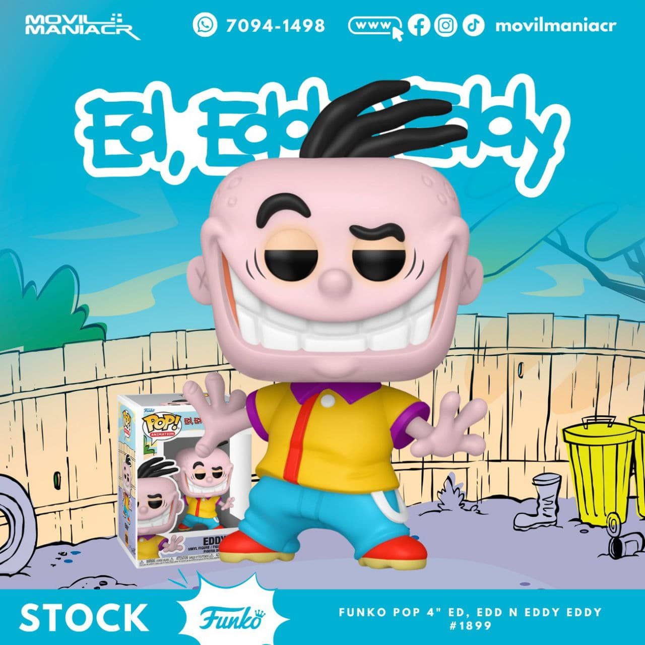 Funko Pop Ed Edd n Eddy Eddy #1899 - (Stock) ¡Disponible Ahora! 1 Funko Pop Ed Edd n Eddy Eddy #1899 - (Stock) ¡Disponible Ahora!