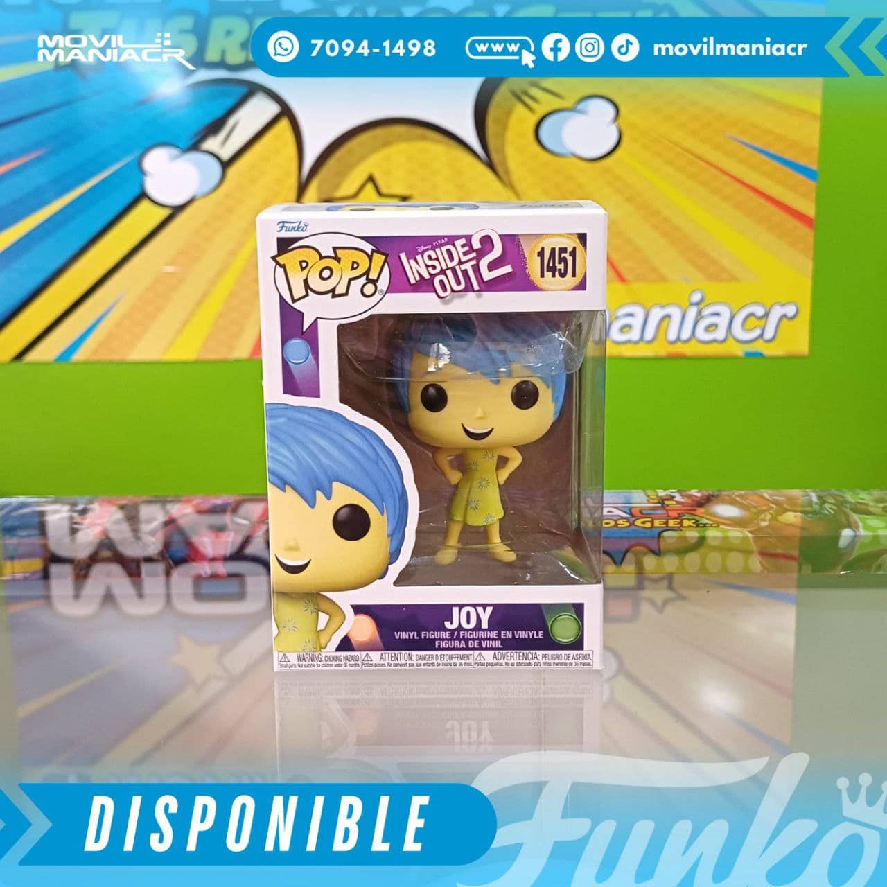 Funko Pop Inside Out 2 Joy #1451 - (Stock) ¡Disponible Ahora! 2 Funko Pop Inside Out 2 Joy #1451 - (Stock) ¡Disponible Ahora!