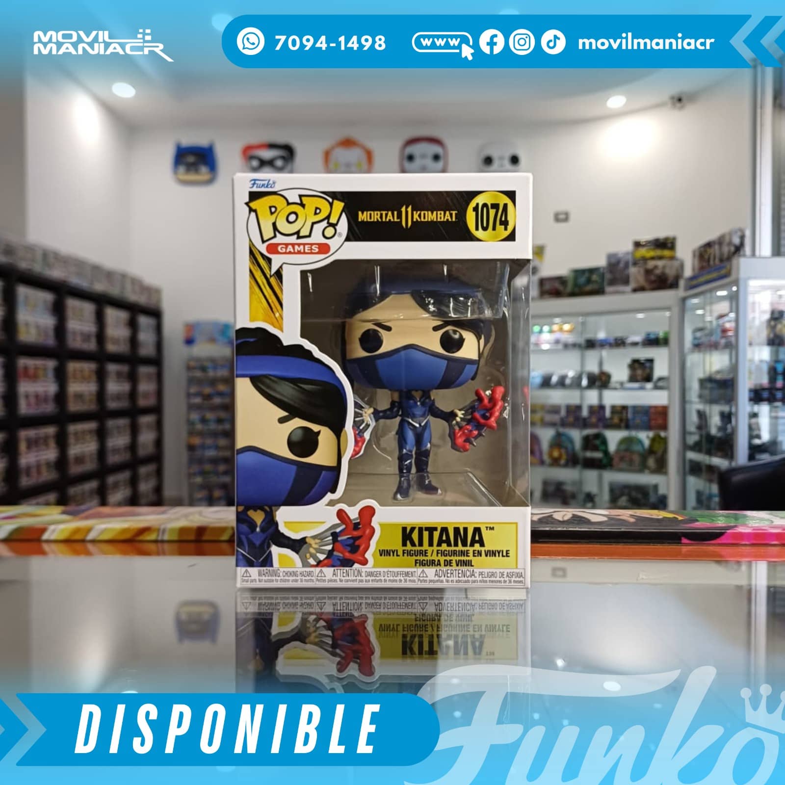 Funko Pop Mortal Kombat 11 Fatality Kitana #1074 - (Stock) ¡Disponible Ahora! 2 Funko Pop Mortal Kombat 11 Fatality Kitana #1074 - (Stock) ¡Disponible Ahora! - Imagen 2