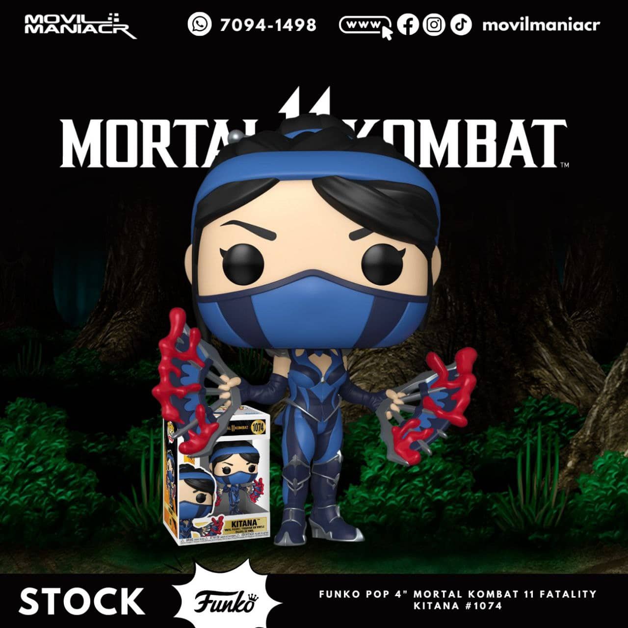 Funko Pop Mortal Kombat 11 Fatality Kitana #1074 - (Stock) ¡Disponible Ahora! 1 Funko Pop Mortal Kombat 11 Fatality Kitana #1074 - (Stock) ¡Disponible Ahora!