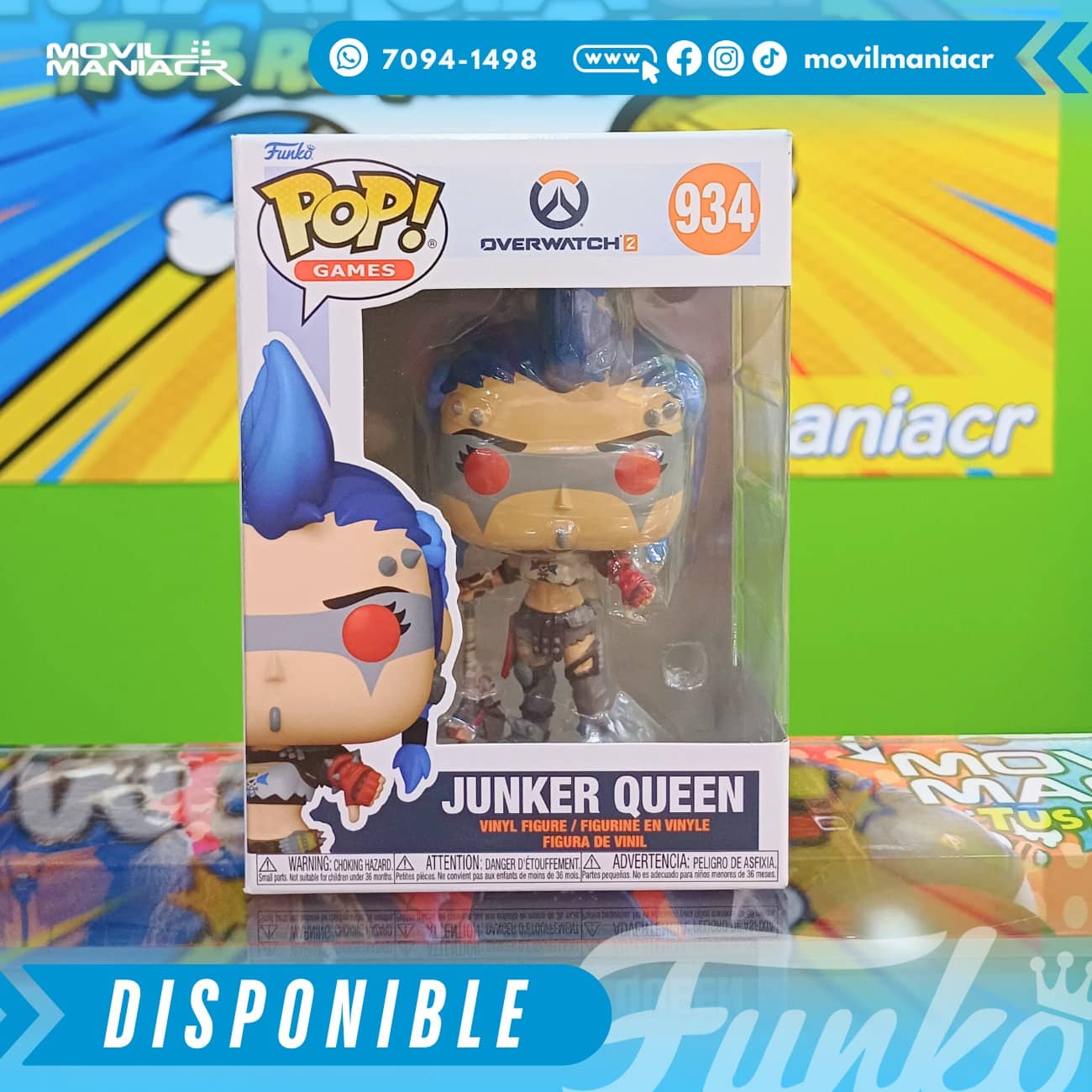 Funko Pop Overwatch 2 Junker Queen #934 - (Stock) ¡Disponible Ahora! 2 Funko Pop Overwatch 2 Junker Queen #934 - (Stock) ¡Disponible Ahora! - Imagen 2