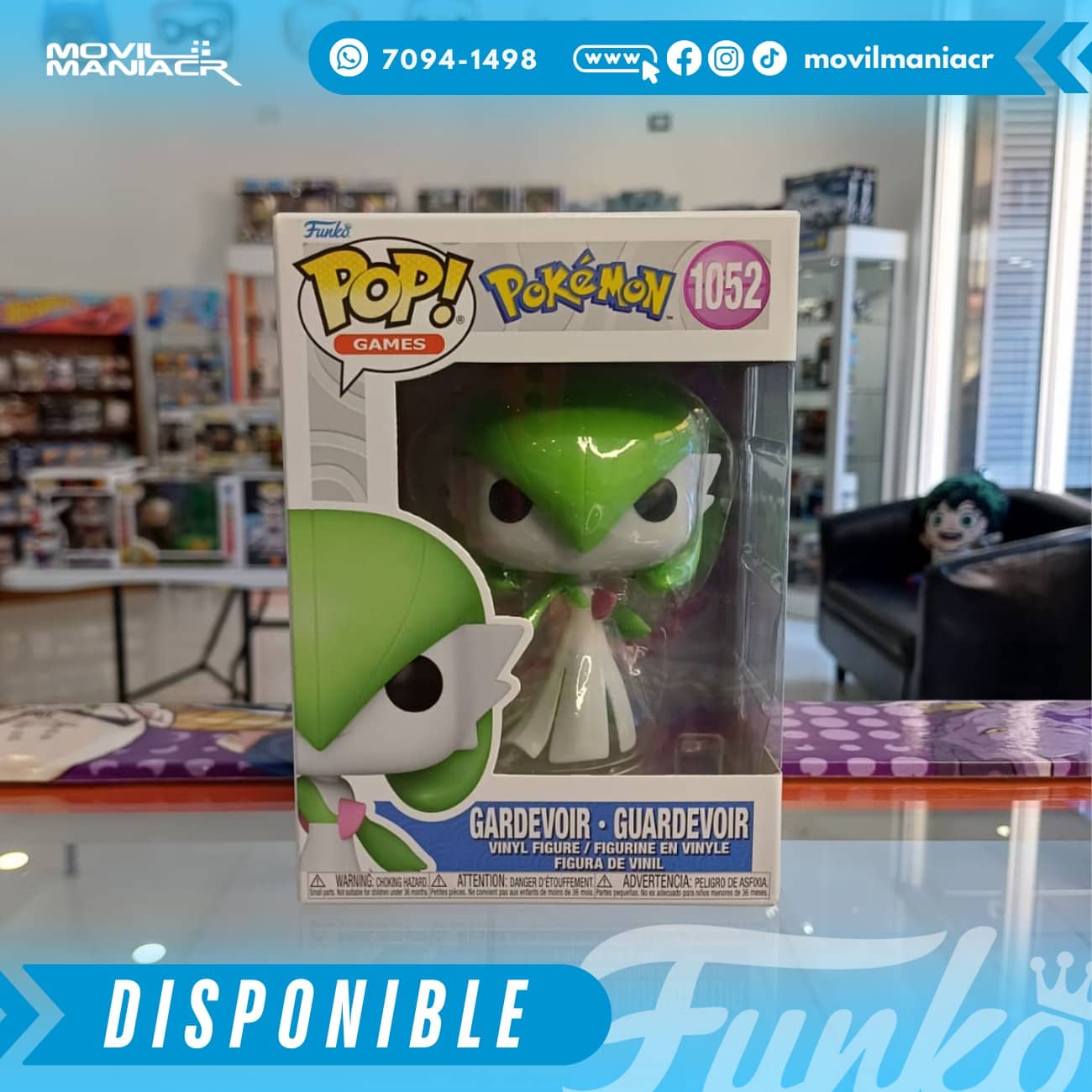 Funko Pop Pokémon Gardevoir #1052 - (Stock) ¡Disponible Ahora! 2 Funko Pop Pokémon Gardevoir #1052 - (Stock) ¡Disponible Ahora!