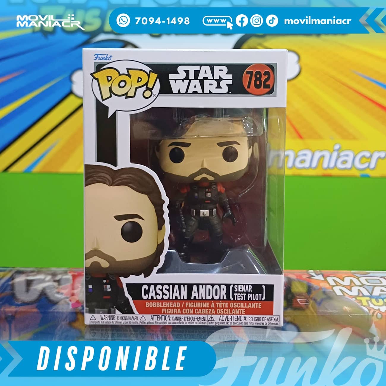 Funko Pop Star Wars Cassian Andor (Sienar Test Pilot) #782 - (Stock) ¡Disponible Ahora! 2 Funko Pop Star Wars Cassian Andor (Sienar Test Pilot) #782 - (Stock) ¡Disponible Ahora!