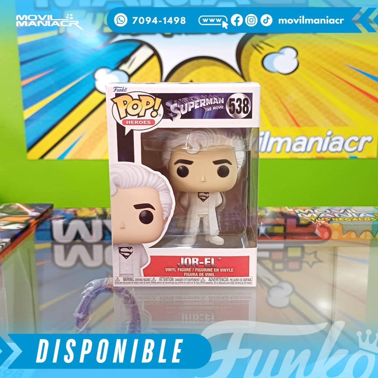 Funko Pop Superman The Movie Jor-EL #538 - (Stock) ¡Disponible Ahora! 2 Funko Pop Superman The Movie Jor-EL #538 - (Stock) ¡Disponible Ahora! - Imagen 2