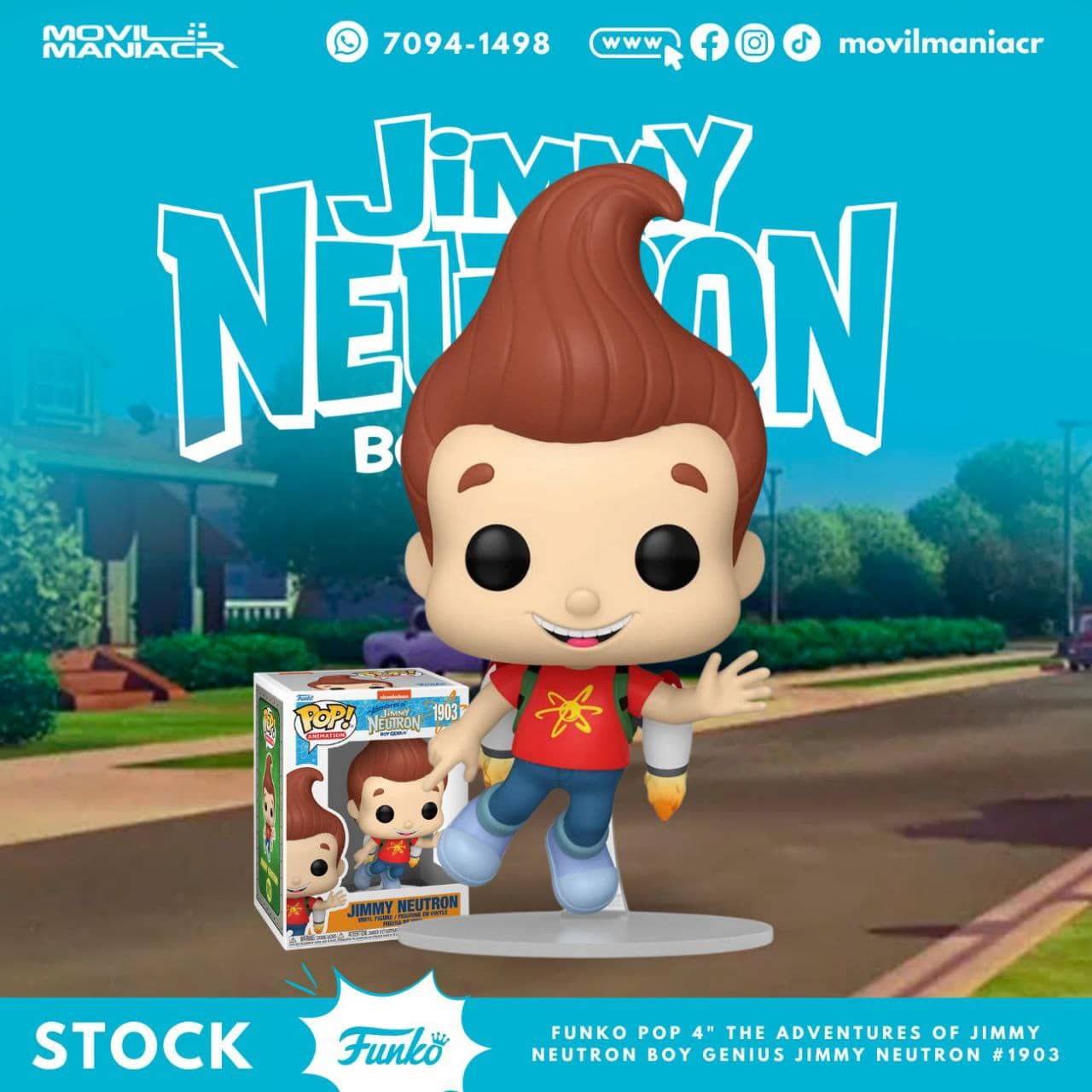 Funko Pop The Adventures of Jimmy Neutron Boy Genius #1903 - (Stock) ¡Disponible Ahora! 1 Funko Pop The Adventures of Jimmy Neutron Boy Genius #1903 - (Stock) ¡Disponible Ahora!