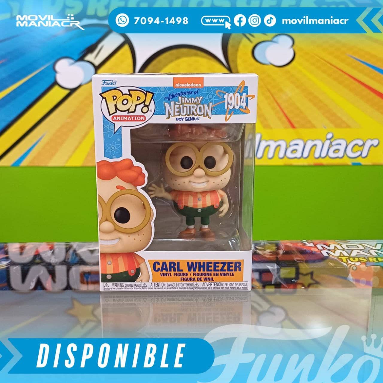 Funko Pop The Adventures of Jimmy Neutron Boy Genius Carl Wheezer #1904 - (Stock) ¡Disponible Ahora! 2 Funko Pop The Adventures of Jimmy Neutron Boy Genius Carl Wheezer #1904 - (Stock) ¡Disponible Ahora! - Imagen 2
