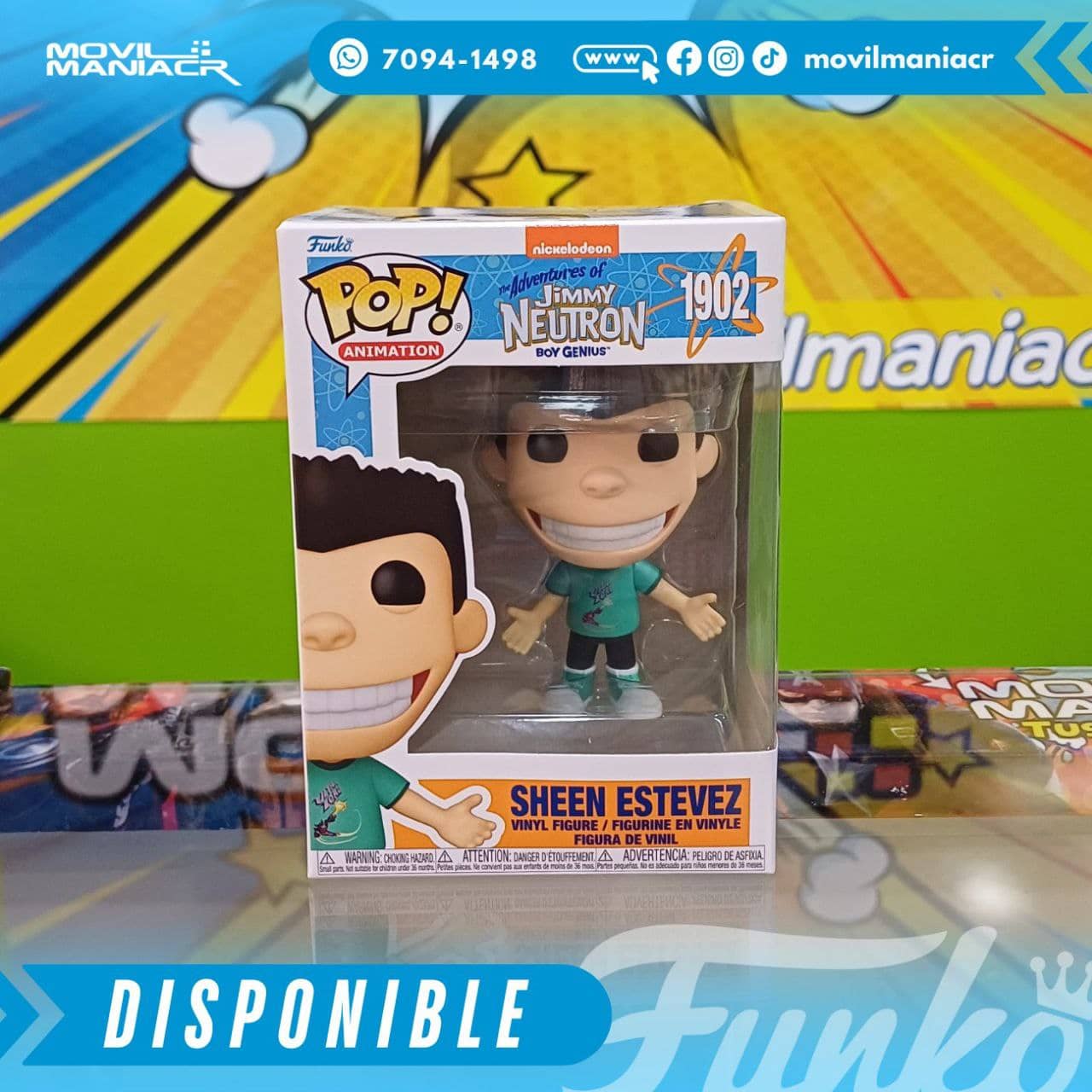 Funko Pop The Adventures of Jimmy Neutron Boy Genius Sheen Estevez #1902 - (Stock) ¡Disponible Ahora! 2 Funko Pop The Adventures of Jimmy Neutron Boy Genius Sheen Estevez #1902 - (Stock) ¡Disponible Ahora! - Imagen 2