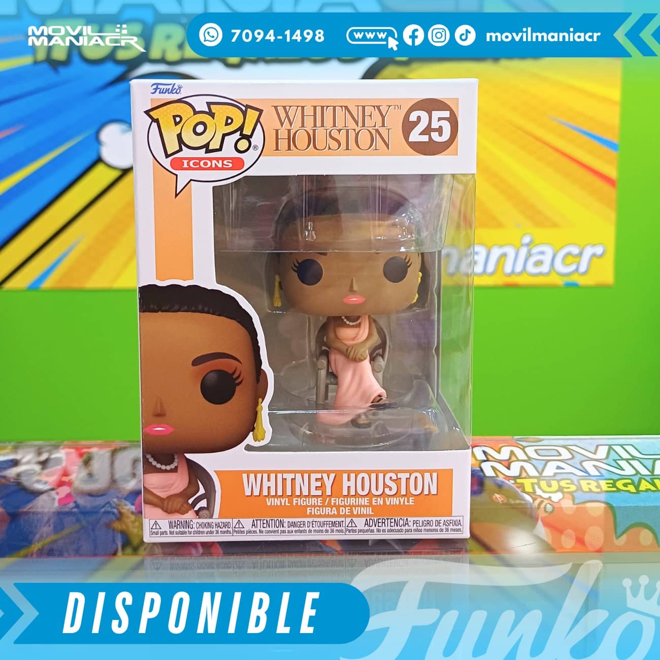 Funko Pop Whitney Houston Debut #25 - (Stock) ¡Disponible Ahora! 2 Funko Pop Whitney Houston Debut #25 - (Stock) ¡Disponible Ahora! - Imagen 2